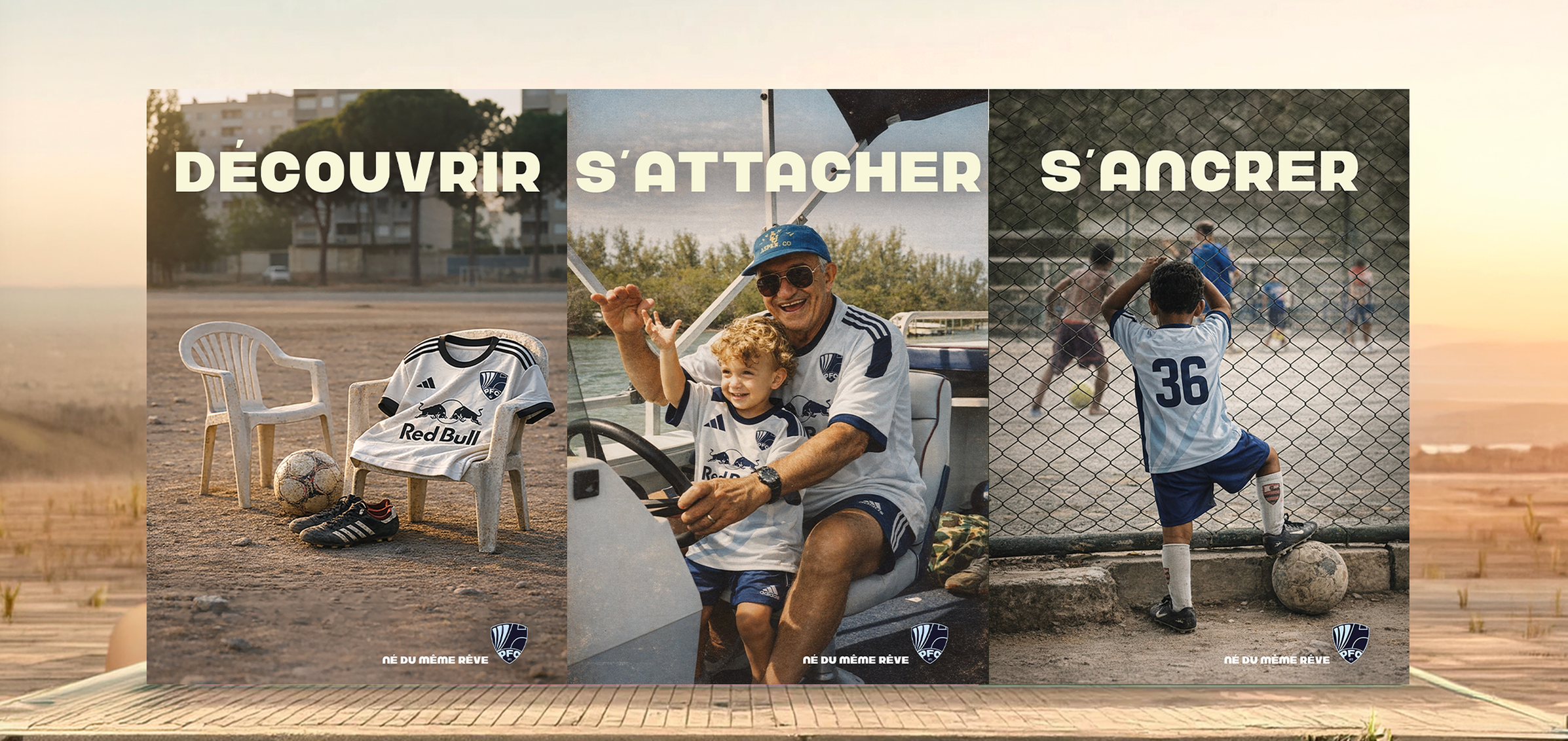 Campagne Né du même rêve — triptyque
